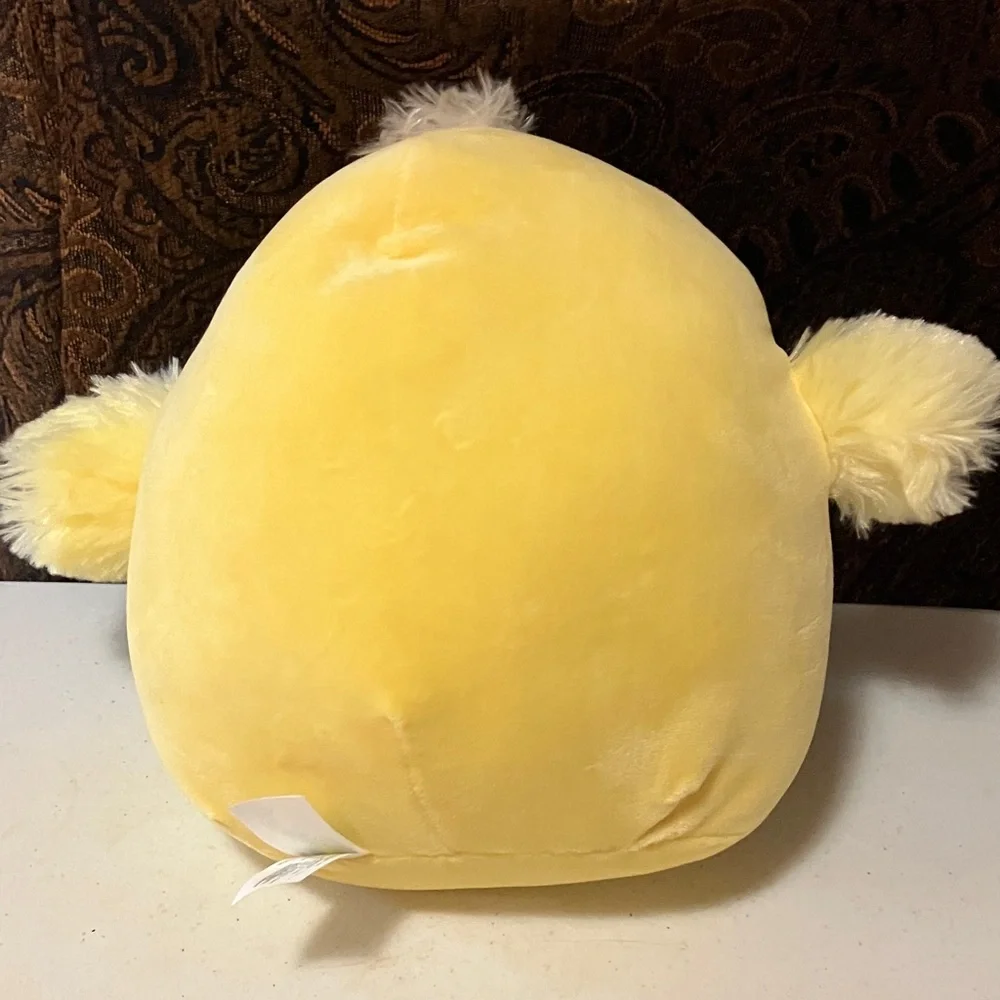 NWT Squishmallows Triston Yellow Plush with Purple Bow